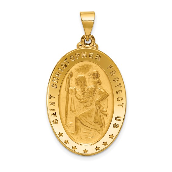 Gold St. Christopher Pendants