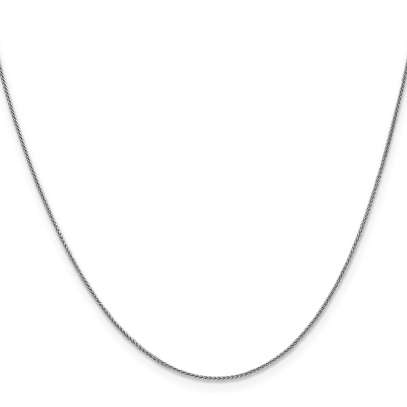 14K White Gold .8mm Spiga Chain
