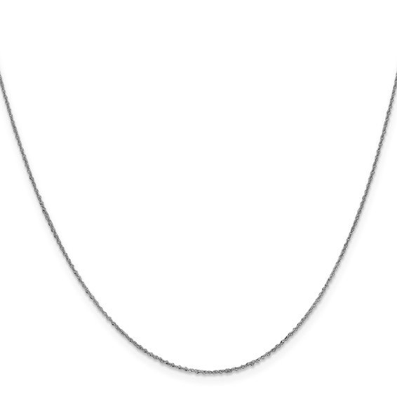 Leslie's 14K White Gold .8mm Sparkle Singapore Chain