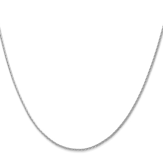 Leslie's 14K White Gold 1.3mm D/C Wheat Chain