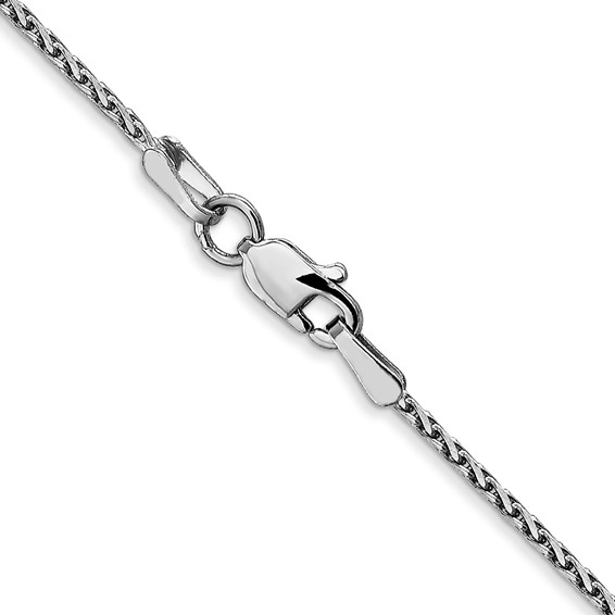 Leslie's 14K White Gold 1.3mm D/C Wheat Chain