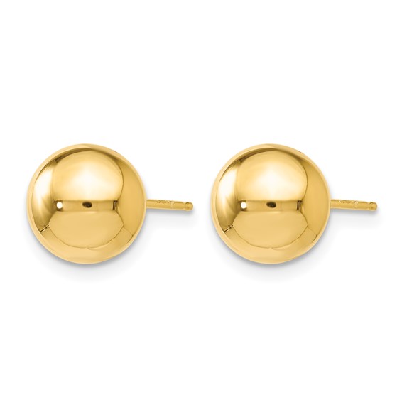 Leslie's Gold Ball Post Earrings