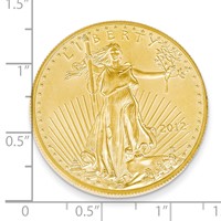 22K Yellow Gold 1oz American Eagle Coin view 2