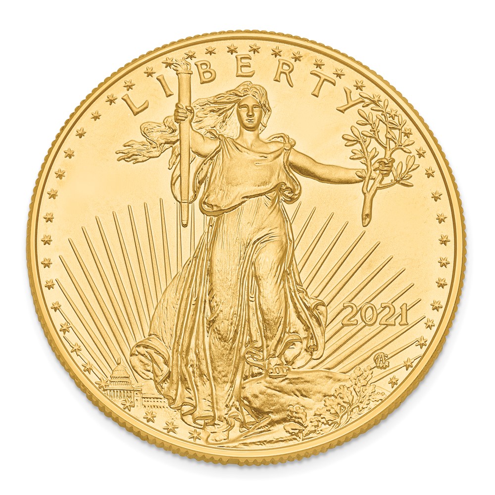 22K Yellow Gold 1oz American Eagle Coin