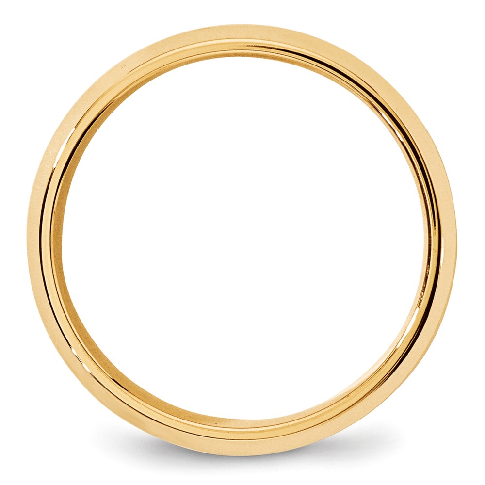10k Yellow Gold 7mm Beveled Edge Comfort Fit Wedding Band Size 12 (1BEC070-12)