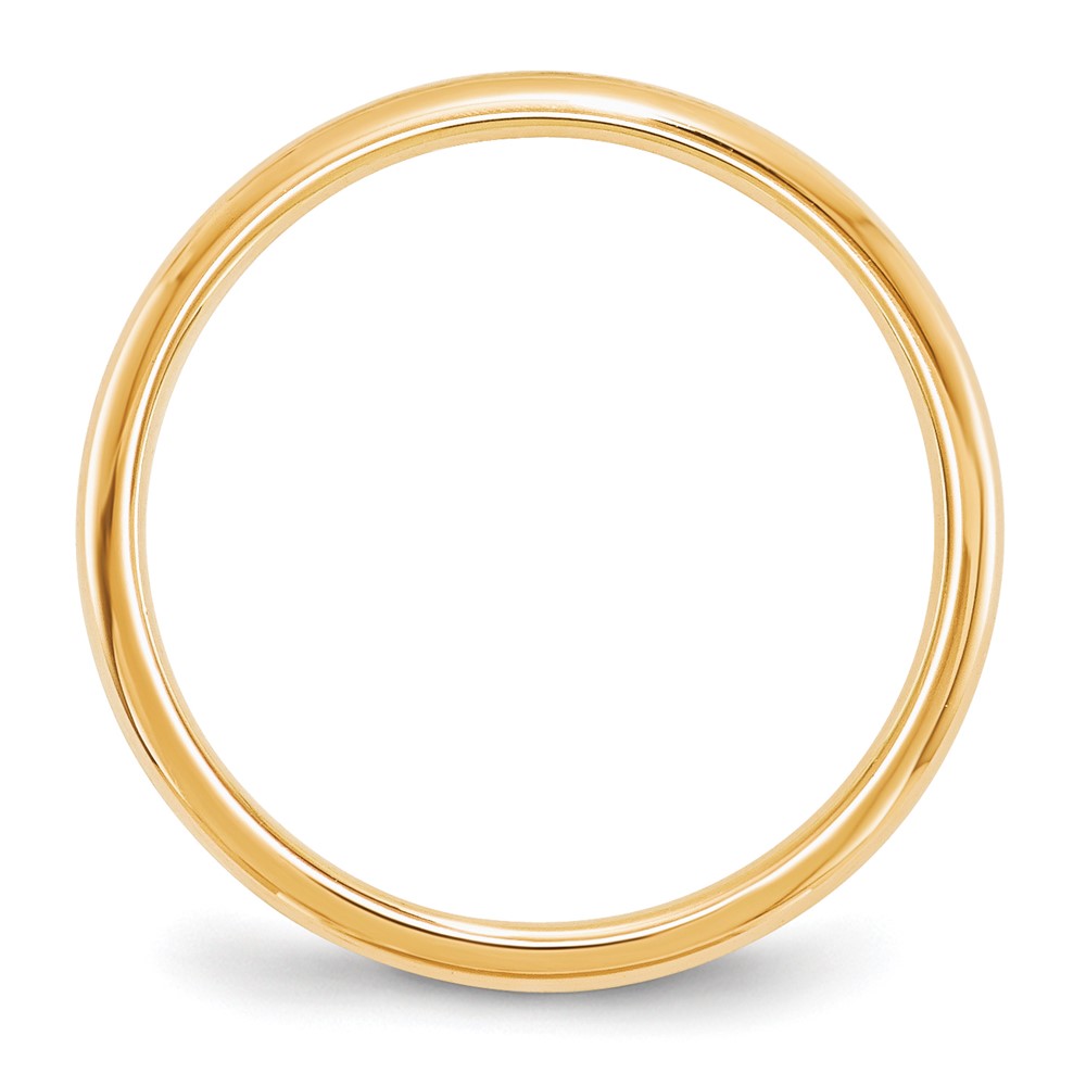 10k Yellow Gold 2mm Standard Weight Comfort Fit Wedding Band Size 8 (1CF020-8)