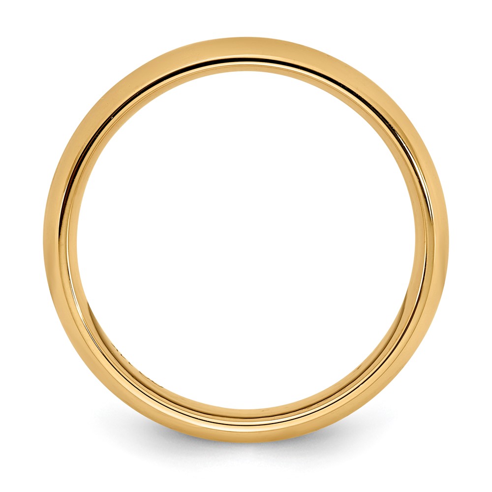 10k Yellow Gold 3mm Standard Weight Comfort Fit Wedding Band Size 4 (1CF030-4)