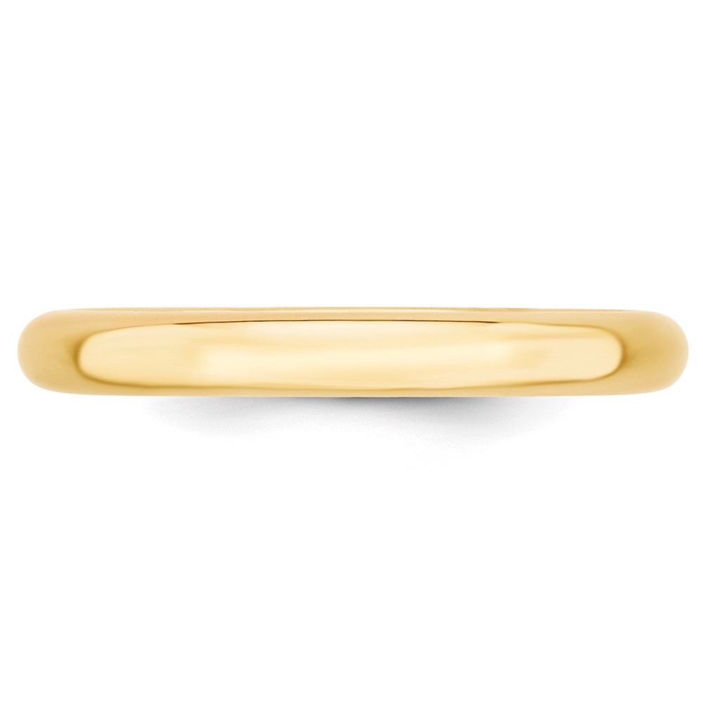10k Yellow Gold 3mm Standard Weight Comfort Fit Wedding Band Size 4 (1CF030-4)