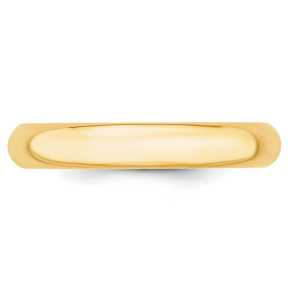 10k Yellow Gold 4mm Standard Weight Comfort Fit Wedding Band Size 9 (1CF040-9)
