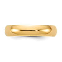 10K Yellow Gold 5mm Standard Weight Comfort Fit Wedding Band view 4