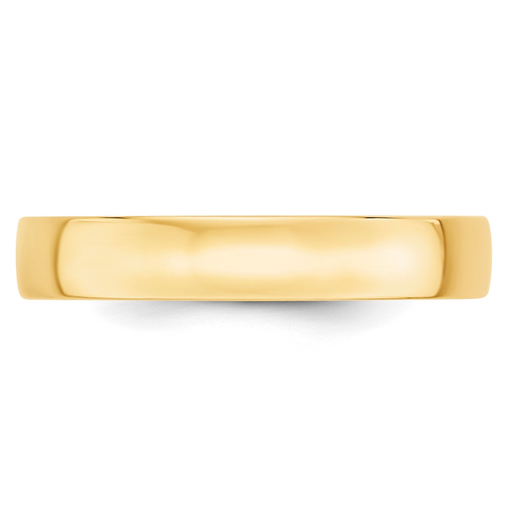 10k Yellow Gold 4mm Lightweight Comfort Fit Wedding Band Size 10 (1CFL040-10)