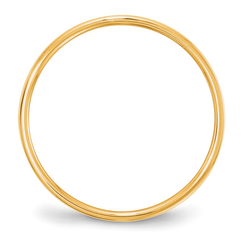10k Yellow Gold 5mm Lightweight Flat Wedding Band Size 7 (1FLL050-7)