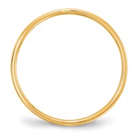10K Yellow Gold 5mm Lightweight Flat Wedding Band view 2