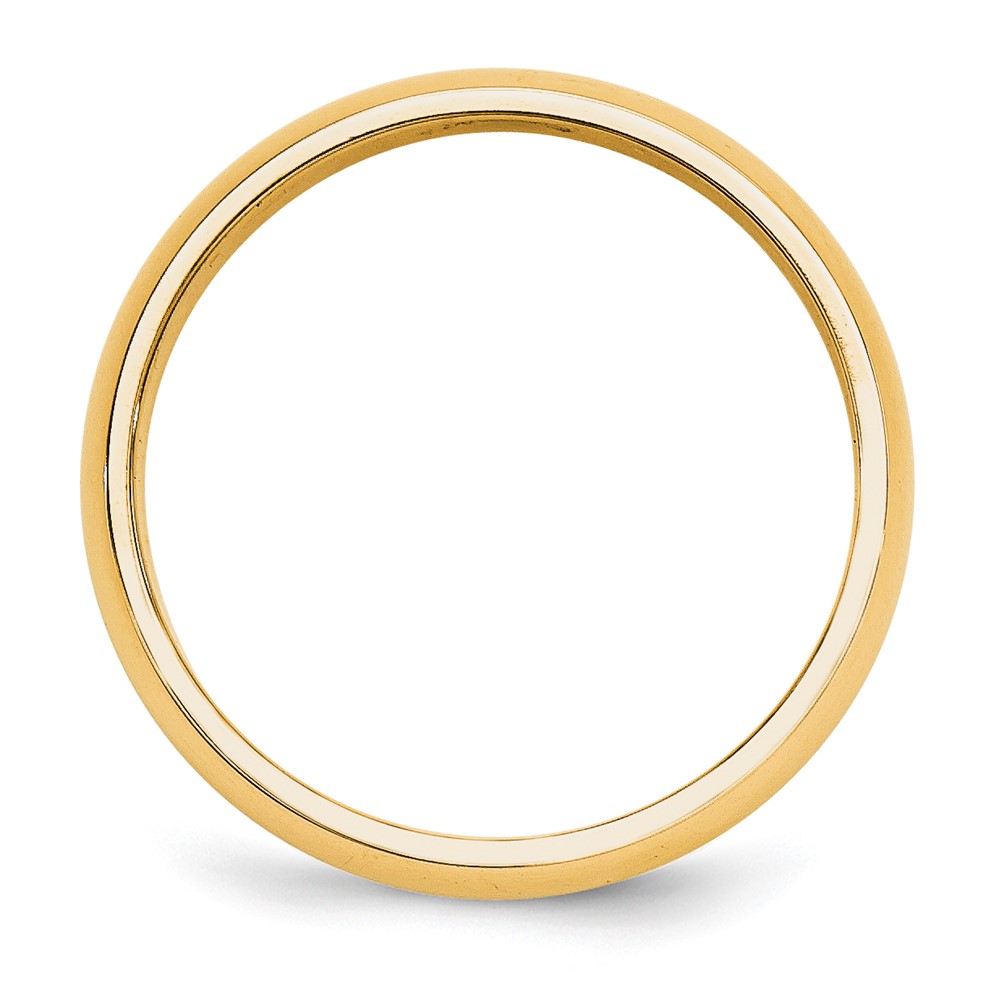 10k Yellow Gold 5mm Half Round Wedding Band Size 12 (1HR050-12)