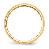 10K Yellow Gold 5mm Half Round Wedding Band view 2