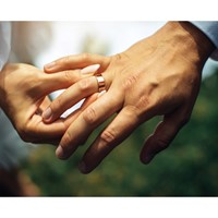 10K Rose Gold 6mm Lightweight Flat Wedding Band view 4