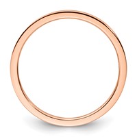 10K Rose Gold 1.2mm Flat Polished Stackable Band view 2