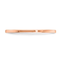 10K Rose Gold 1.2mm Flat Polished Stackable Band view 3