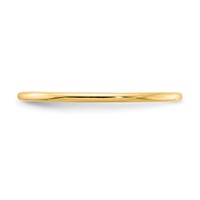 10K Yellow Gold 1.2mm Half Round Polished Stackable Band view 3
