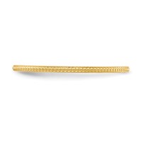 10K Yellow Gold 1.2mm Beaded Stackable Band view 3