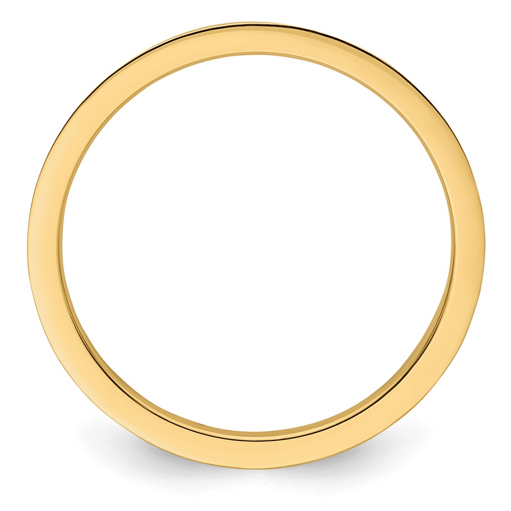 10K Yellow Gold 1.2mm Criss-Cross Pattern Stackable Band Size 8 (1STK20-120Y-8)