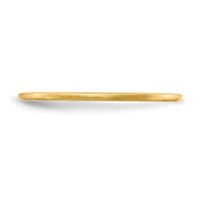 10K Yellow Gold 1.2mm Half Round Satin Stackable Band view 3