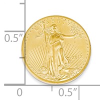 22K Yellow Gold 0.10th Oz American Eagle Coin view 2