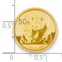 24K Yellow Gold Panda Coin view 2