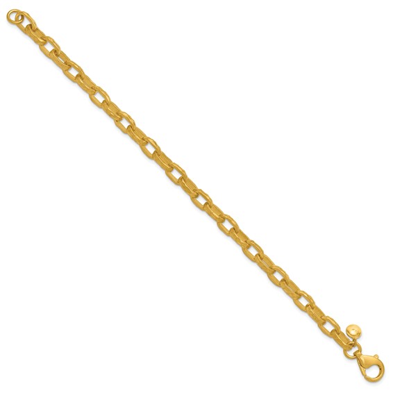 Herco 22K Gold Hammered Oval Link Chain