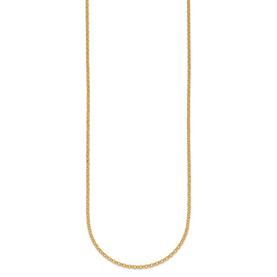 Herco 24K Gold Solid Rolo Chain