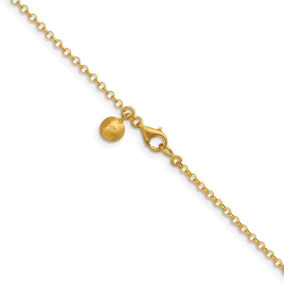 Herco 24K Gold Solid Rolo Chain