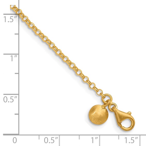 Herco 24K Gold Solid Rolo Chain