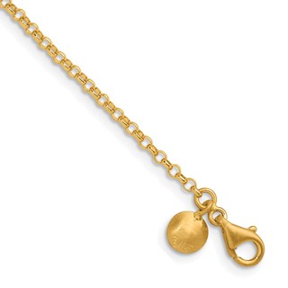 Herco 24K Gold Solid Rolo Chain