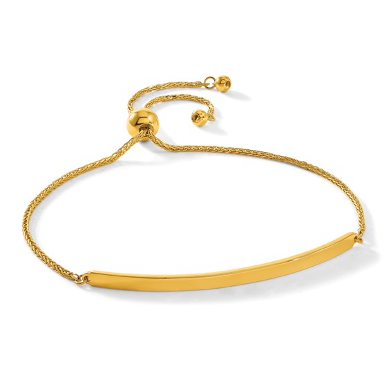 Herco 24K Polished Bar Adjustable Bracelet