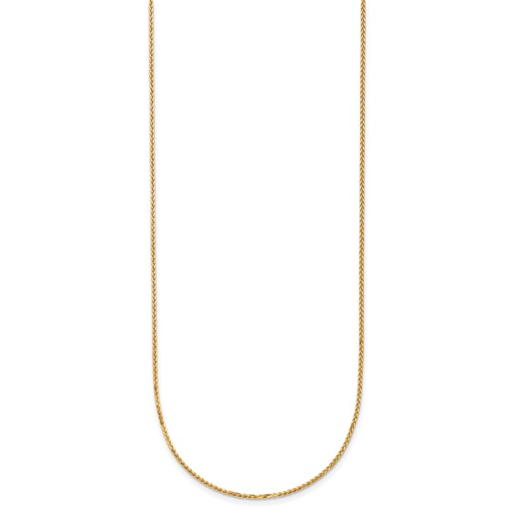 HERCO 24K Polished 1.3mm Solid Wheat Chains