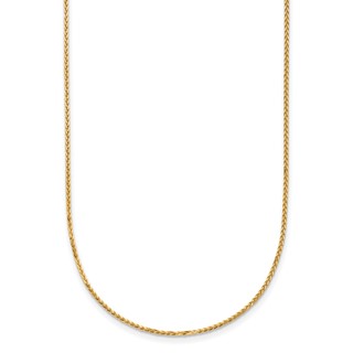 HERCO 24K Polished 1.3mm Solid Wheat Chains