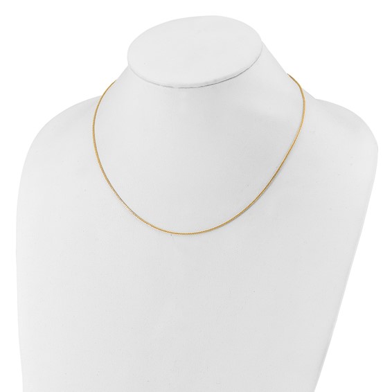 HERCO 24K Polished 1.3mm Solid Wheat Chains