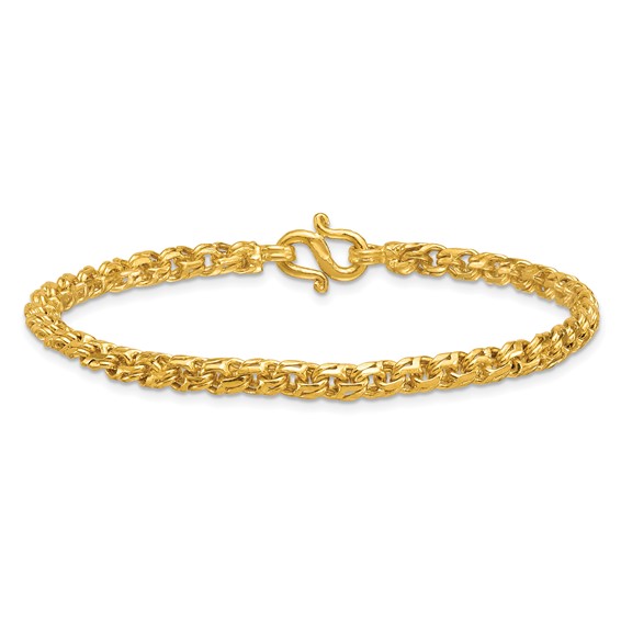 Herco 24K Gold Solid Double Curb Chain