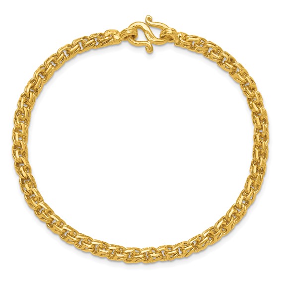 Herco 24K Gold Solid Double Curb Chain