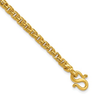 Herco 24K Gold Solid Double Curb Chain