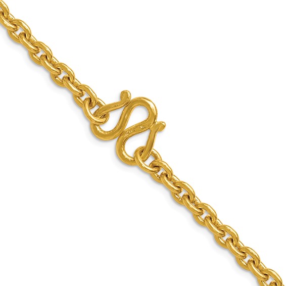 Herco 24K Gold  Solid Cable Chain