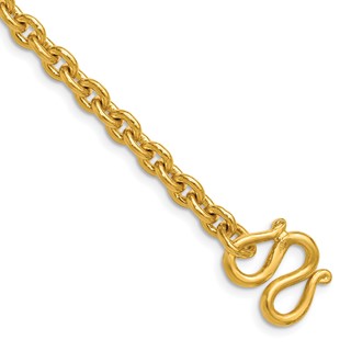 Herco 24K Gold  Solid Cable Chain