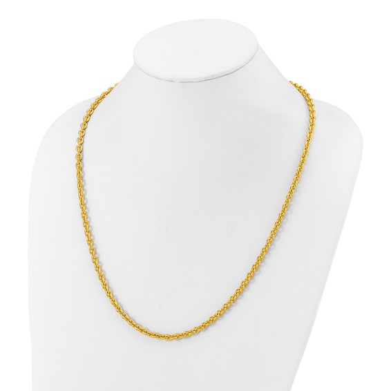 Herco 24K Gold  Solid Cable Chain