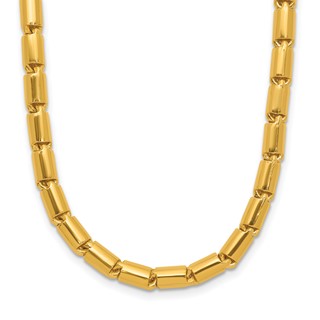 Herco 24K Gold Solid Round Barrel Chain