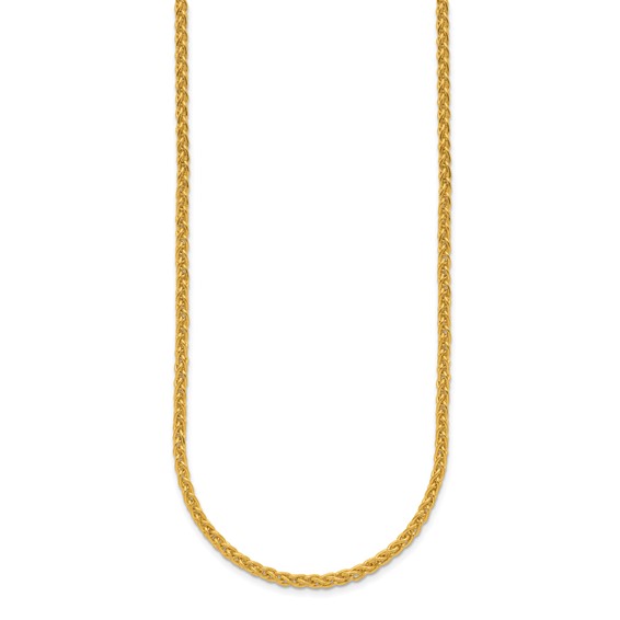 Herco 24K Gold Solid Wheat Chain