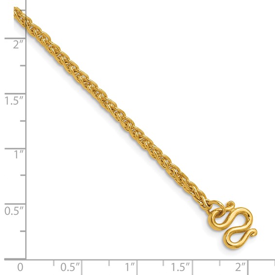 Herco 24K Gold Solid Wheat Chain