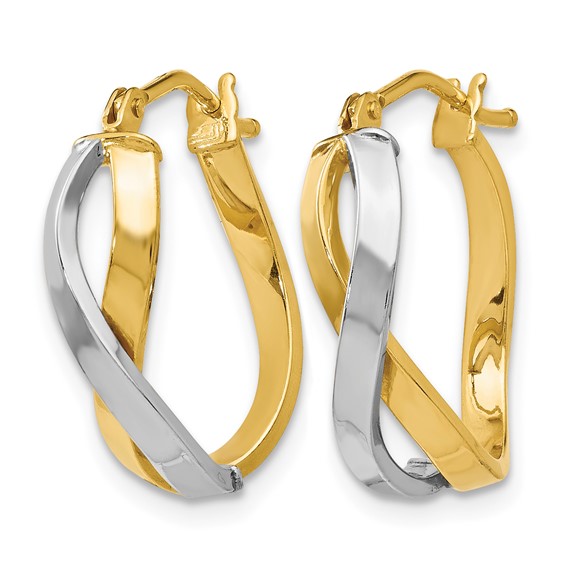 Leslie's Gold Twist Hoop Earrings