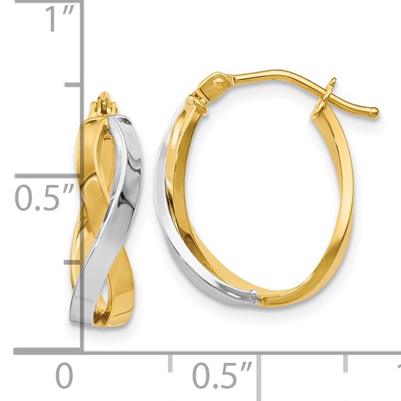 Leslie's Gold Twist Hoop Earrings