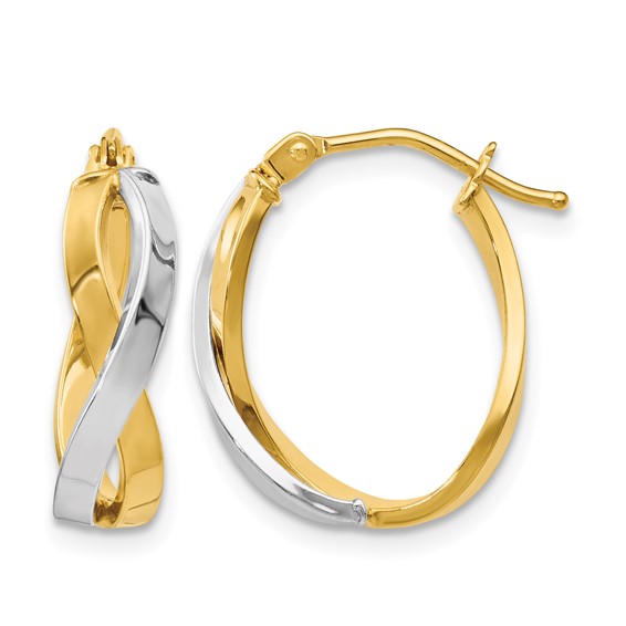 Leslie's Gold Twist Hoop Earrings