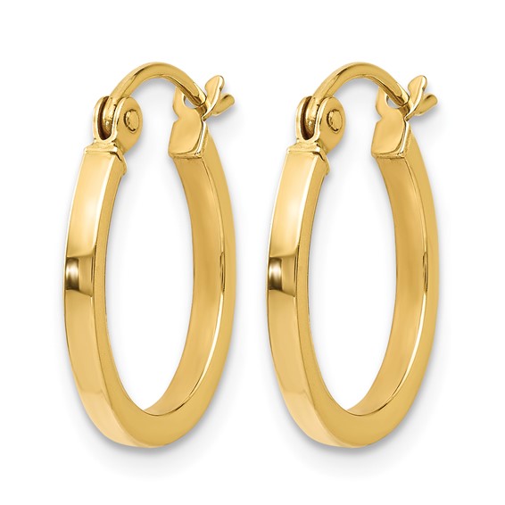 Leslie's Gold 1.50mm Polished Hoop Earrings